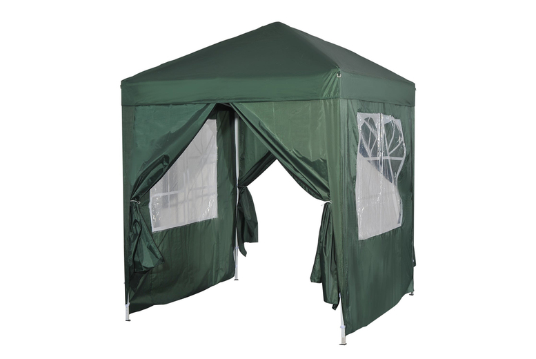 An outdoor garden gazebo tent, Green | Wowcher