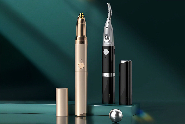 Heated Electric Eyelash Curler – Quick-Heat, Dual-Setting, Smudge-Proof Finish (Gold or Black) | Wowcher