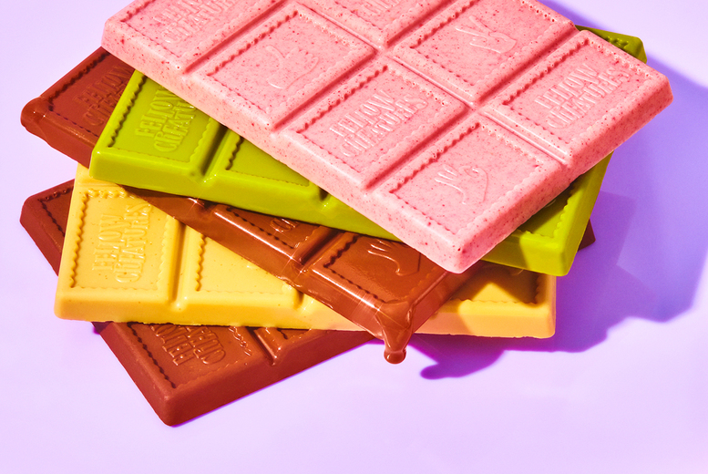 Luxury Vegan Chocolate Gift Box – Mixed Flavours – Plant-Based, Gift-Ready Hamper by Fellow Creatures | Wowcher