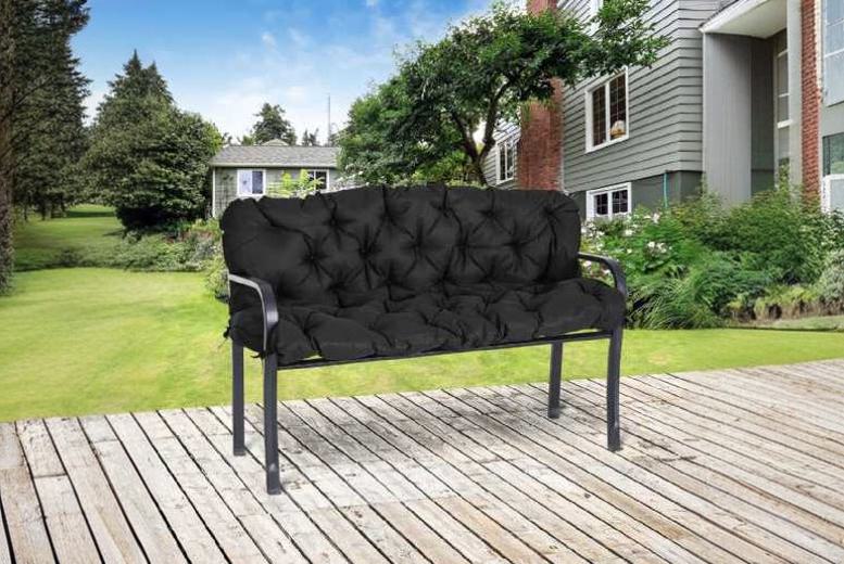 Luxurious Weather-Resistant Three-Seater Bench Cushion | Wowcher