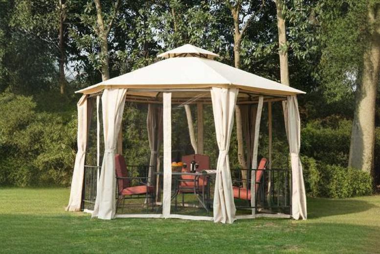 Outsunny Gazebo Canopy, Stylish 2-Tier Marvel | Wowcher Outsunny Gazebo Canopy, Stylish 2-Tier Marvel | Wowcher