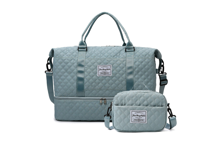 Weekend Travel Bag Set – Water-Resistant Holdall & Cabin Bag, 3 Sizes, 5 Colours | Wowcher