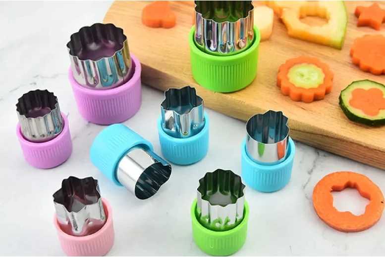 Stainless Steel Mini Vegetable & Cookie Shape Cutter Set – 12 Designs, Dishwasher Safe | Wowcher