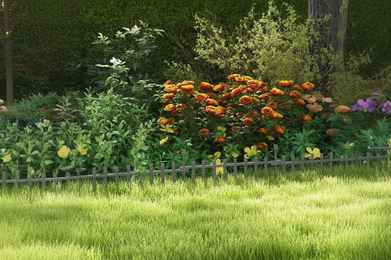 PRICE DROP! Durable Fir Wood Garden Edging Fence – No-Dig, Flexible Panels | Wowcher