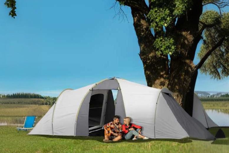 Spacious 4-6 Person Weatherproof Tunnel Camping Tent | Wowcher Spacious 4-6 Person Weatherproof Tunnel Camping Tent | Wowcher