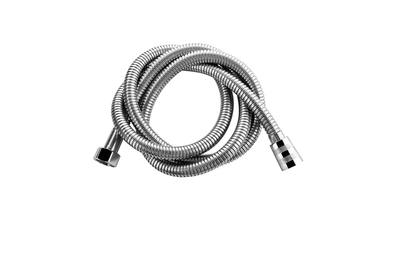 Flexible Stainless Steel Handheld Shower Hose – 5 Lengths, Chrome Finish | Wowcher