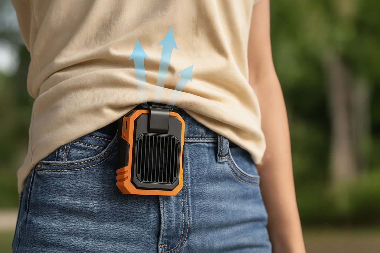 PRICE DROP! Cool Clip Under Clothes Fan - Portable & Rechargeable | Wowcher