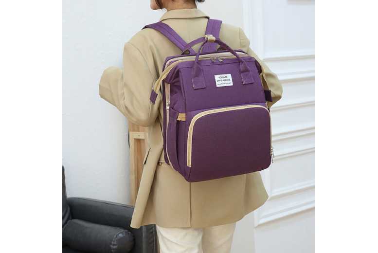 Versatile Foldable Mommy Backpack with Built-in Bed | Wowcher Versatile Foldable Mommy Backpack with Built-in Bed | Wowcher