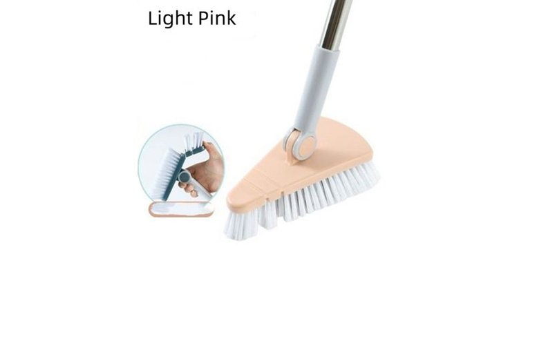 Triangle Floor Brush – Streak-Free, Multi-Surface Corner Cleaner (4 Colours) | Wowcher