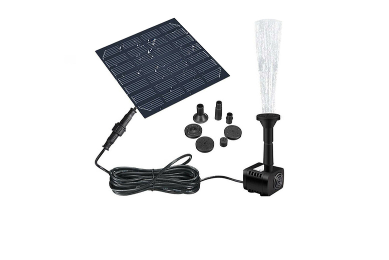 Garden Solar Water Fountain Pump Kit with Multiple Nozzles | Wowcher Garden Solar Water Fountain Pump Kit with Multiple Nozzles | Wowcher