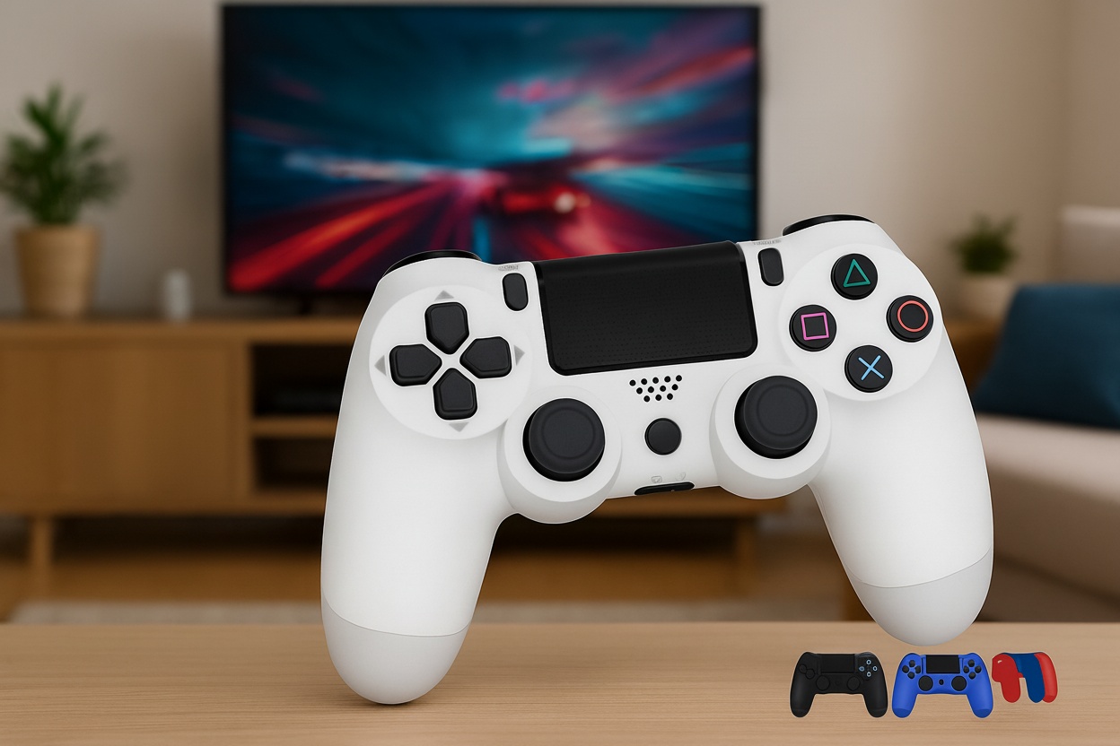 PS4 Wireless Bluetooth Gaming Controller - Ergonomic, Multi-Colour, Plug-and-Play | Wowcher