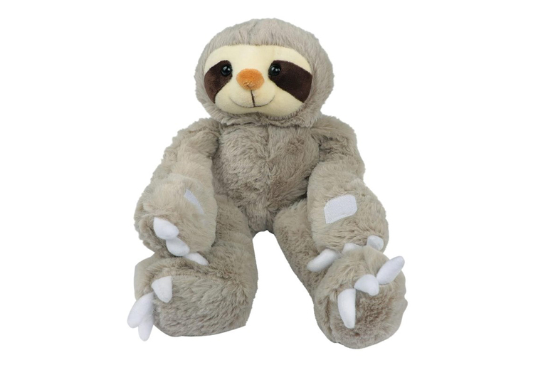 Ultra-Soft Plush Stuffed Sloth Curtain Tiebacks – Long-Armed Decorative Holdback, 30cm, Cosy Kids’ Room Accessory | Wowcher