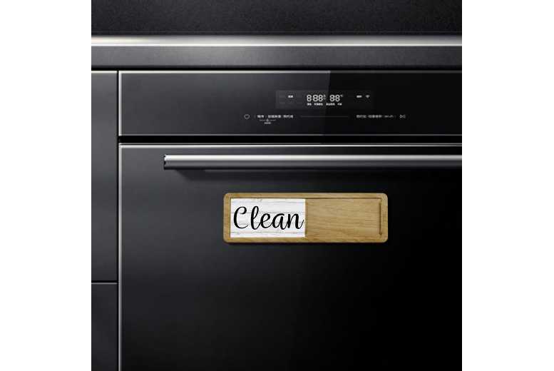 Clean & Dirty Dishwasher Magnet Indicator – Durable ABS Kitchen Decor, Retro & Modern Styles | Wowcher