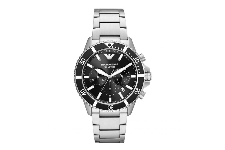 Men’s Steel Grey Emporio Armani Diver Chronograph Watch AR11360 Men’s Steel Grey Emporio Armani Diver Chronograph Watch AR11360
