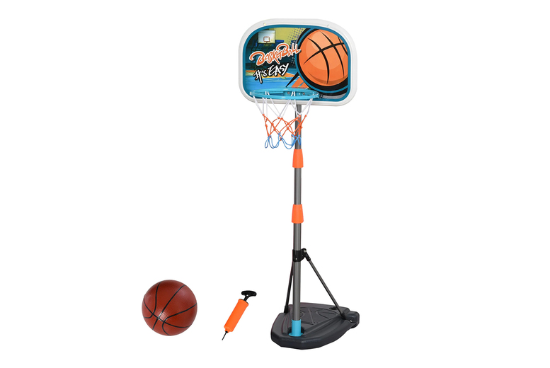 Kids’ Adjustable Basketball Hoop Set with Inflatable Ball & Pump | Wowcher