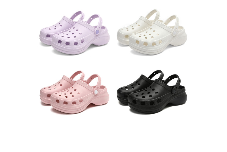 Purple Women’s Breathable Slip-on Summer Clogs – 4 Colours & 5 Sizes | Wowcher