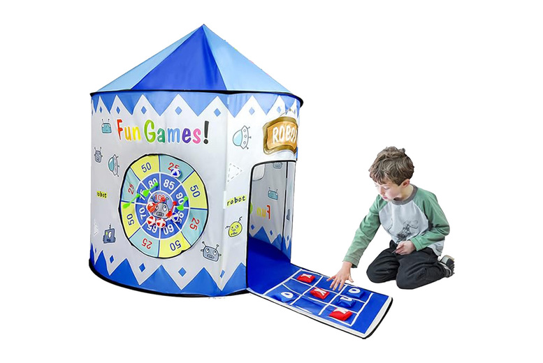 Kids Interactive Pop-Up Tent with Built in Games- 2 Colours | Wowcher
