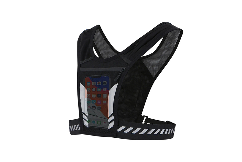 Reflective Lightweight Running Vest – Breathable Mesh, Adjustable Fit, High-Visibility Sportswear | Wowcher