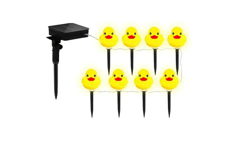 Solar LED Duck String Lights – Outdoor Fun | Wowcher