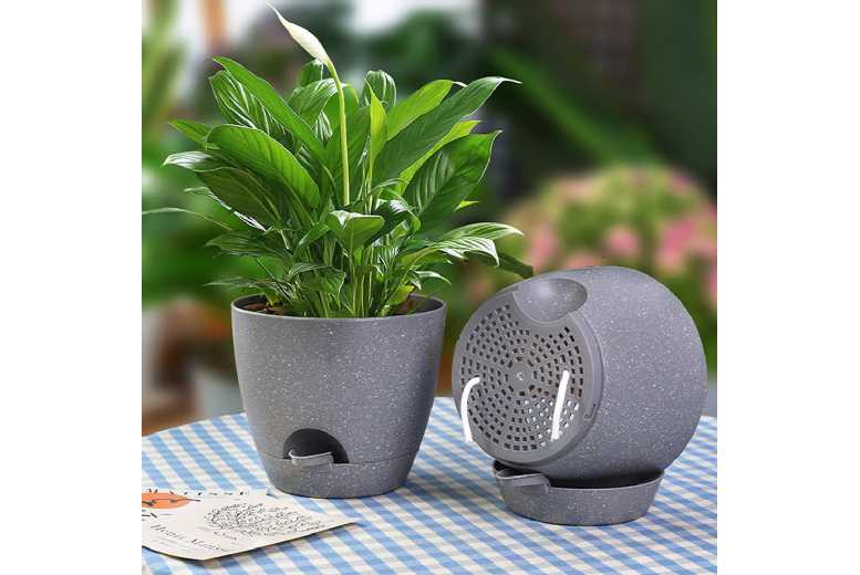 Chic Set of 3 Self-Watering Planters | Wowcher