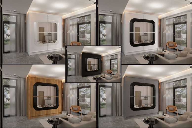 Contemporary MDF Sliding Door Wardrobe – Space-Saving Bedroom Storage, 150cm or 203cm | Wowcher Contemporary MDF Sliding Door Wardrobe – Space-Saving Bedroom Storage, 150cm or 203cm | Wowcher