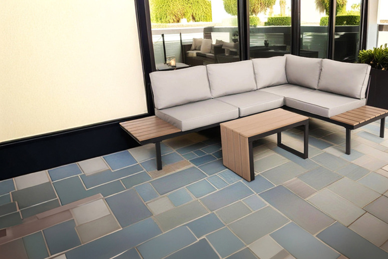 Sienna 3-in-1 Steel & Polywood Weather-Resistant Garden Lounger Set – Modular Outdoor Sofa & Table | Wowcher Sienna 3-in-1 Steel & Polywood Weather-Resistant Garden Lounger Set – Modular Outdoor Sofa & Table | Wowcher