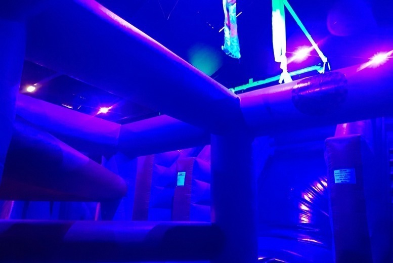 Two-Hour Glow in the Dark Inflatable Park Admission for One or Two at Inflata Ninja, Birmingham | Wowcher