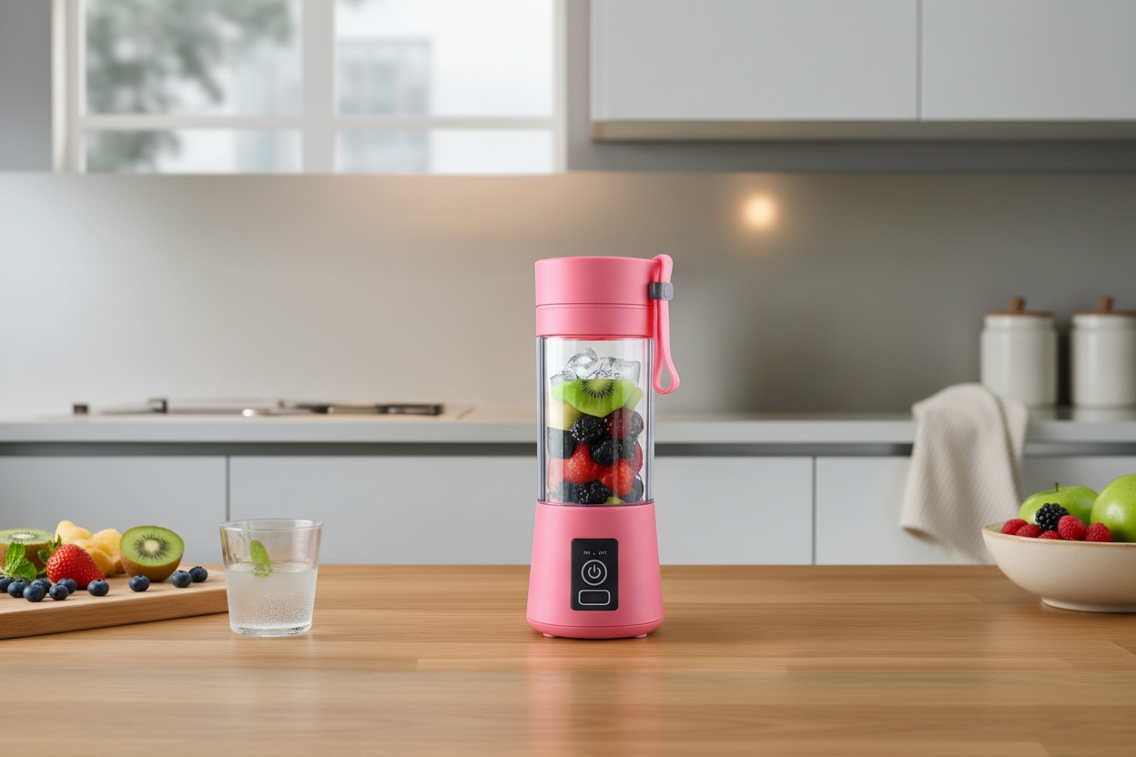 Rechargeable Multi-Function Blender Cup - 6-Blade Portable Juicer, 380ml, USB, 4 Colours | Wowcher