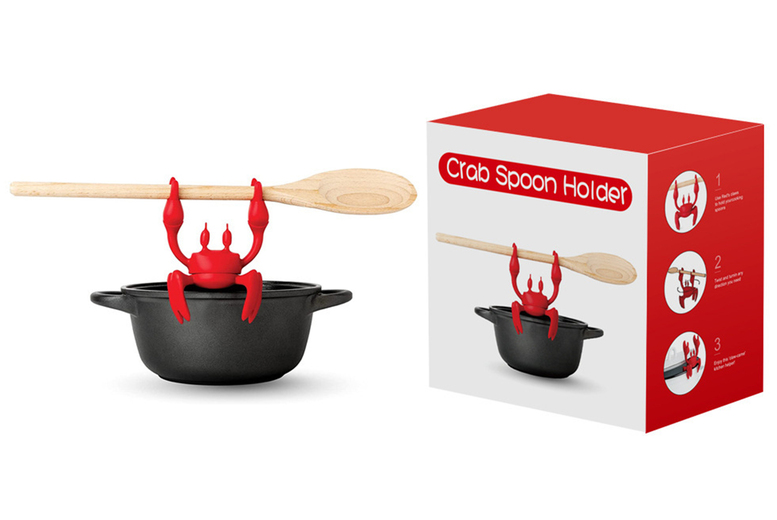 Silicone Crab Utensil Rest – Heat-Resistant, Food-Grade, Multi-Functional Kitchen Tool | Wowcher