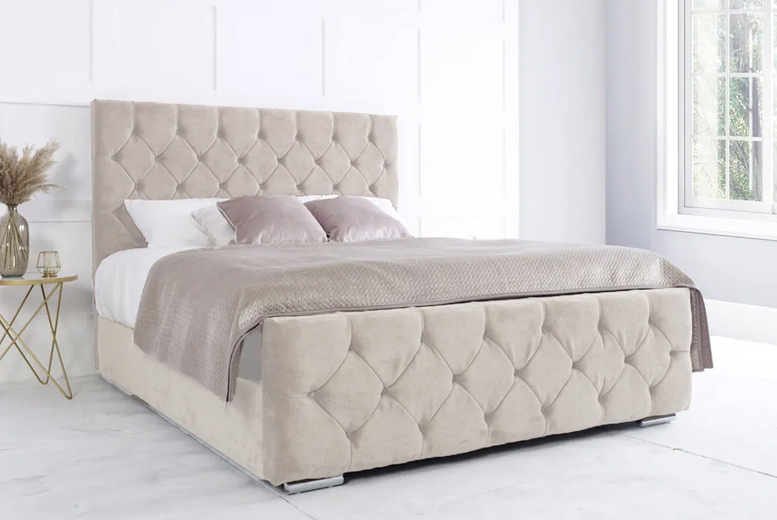 Silver Plush Jubilee Bed with Mattress Options | Wowcher Silver Plush Jubilee Bed with Mattress Options | Wowcher