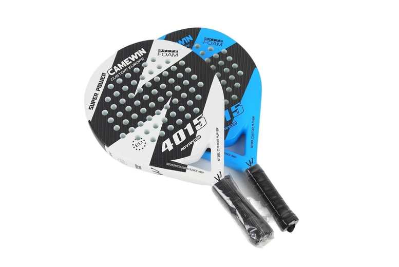 Carbon Fibre Padel Racket w/ EVA Memory Foam – 2 Colours | Wowcher