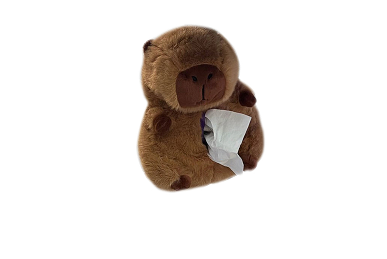 Plush Animal Tissue Box Cover – Ultra Soft, Absorbent & Multi-Room, 1 Pack | Wowcher