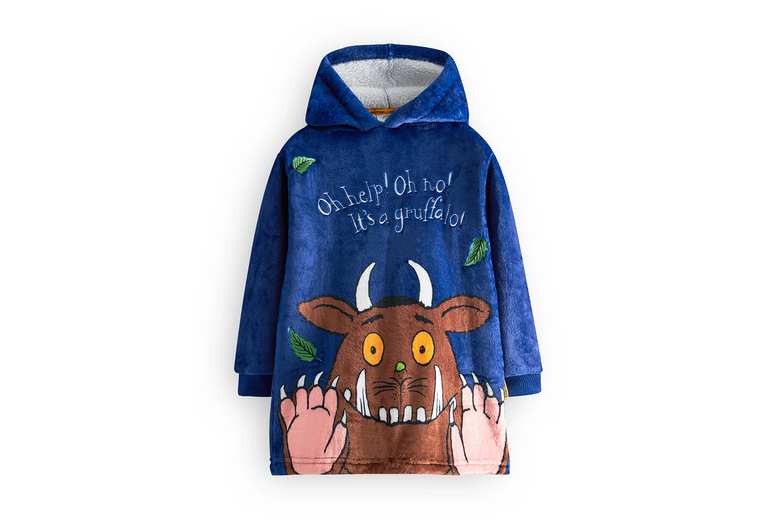 Official Gruffalo Kids Oversized Hooded Blanket – Super Soft, Unisex, Machine Washable, Ages 3-8 | Wowcher