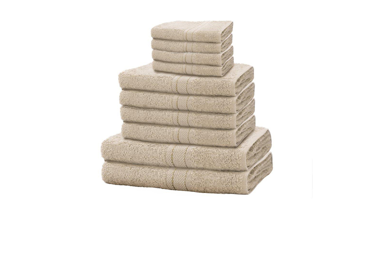 10pc 100% Cotton Bathroom Towel Bale Set – 14 Colours | Wowcher