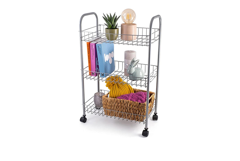 3 Tier Vegetable Basket Trolley – 3 Colours | Wowcher