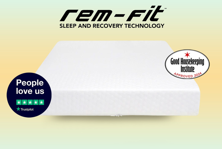 REM-Fit Prime 1000 Hybrid Mattress – Memory Foam & Pocket Springs, All Sizes | Wowcher