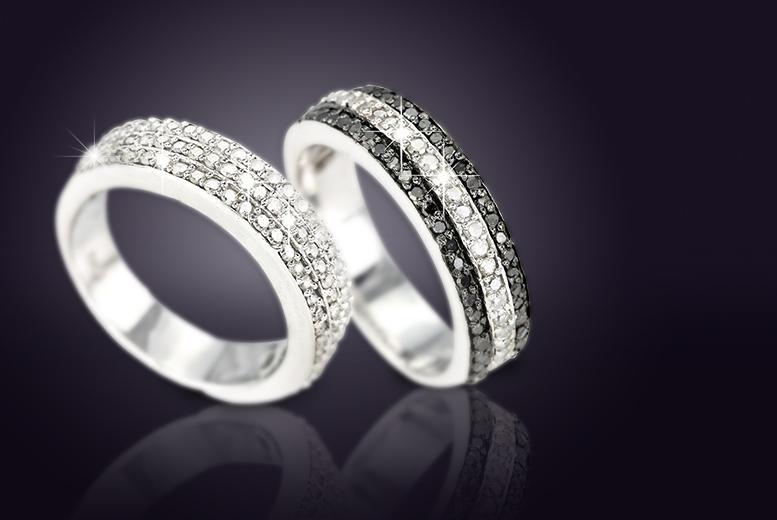 ... black diamond Pave ring or from Â£64.99 for a white diamond ring