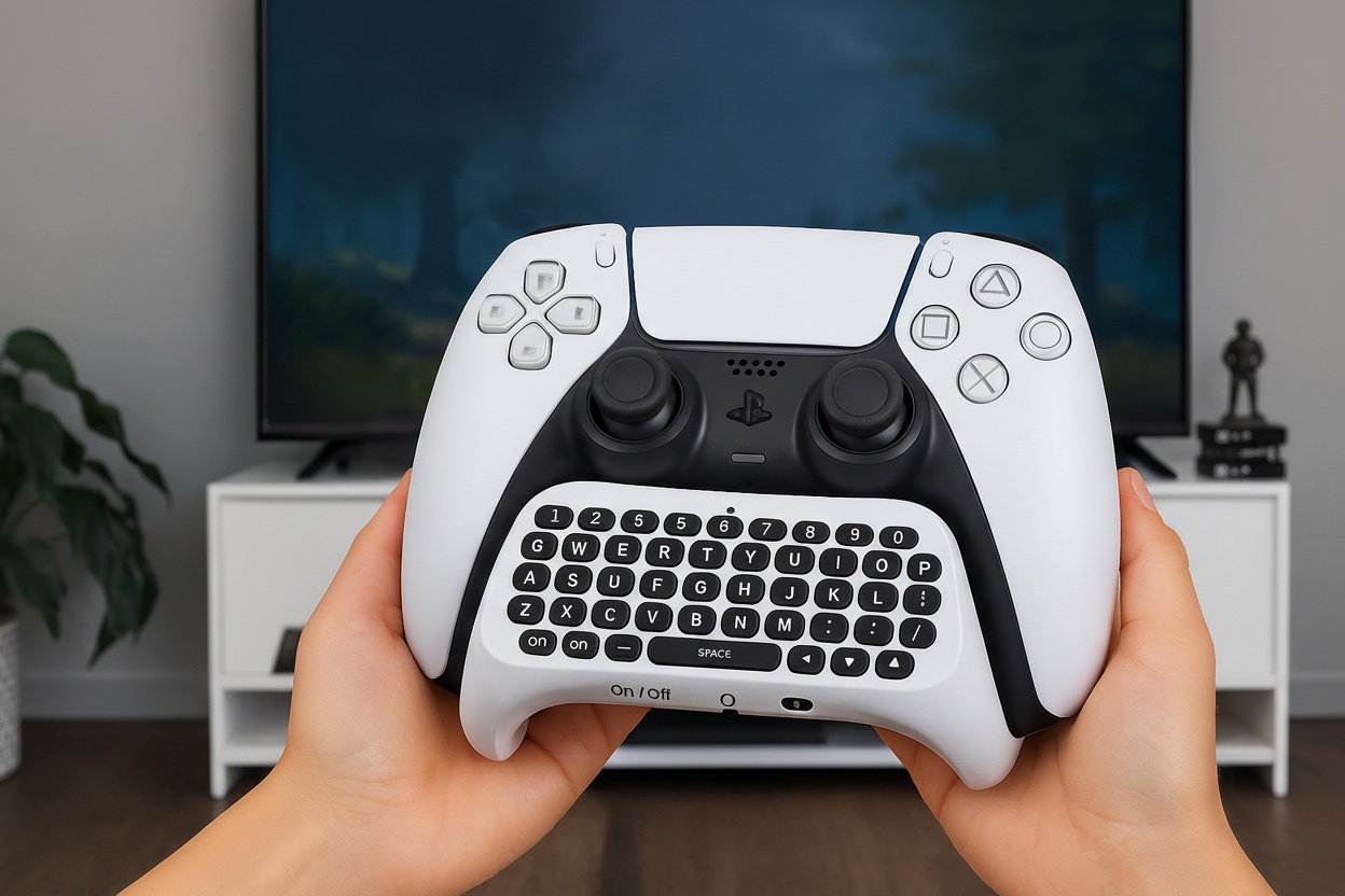 Wireless External Keyboard for PS5 Controller – Gaming Chat Accessory | Wowcher