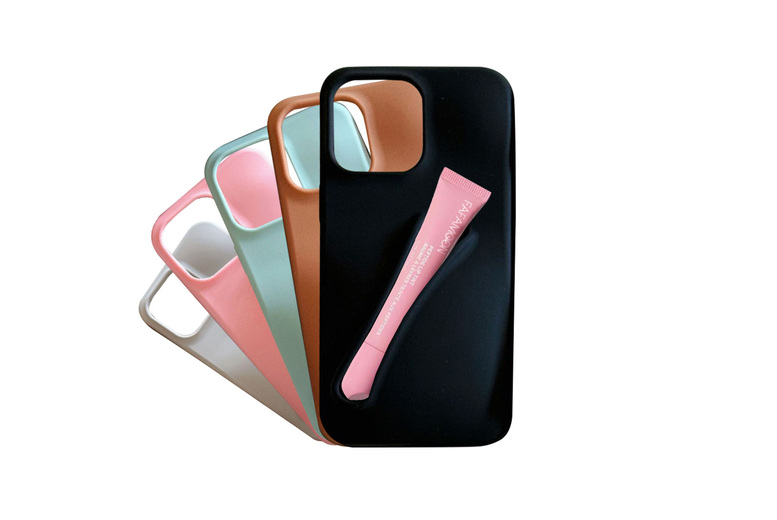 Rhode- Silicone iPhone Case with Lip Gloss Holder – Shockproof, Multi-Model Fit, Fashion Colours | Wowcher