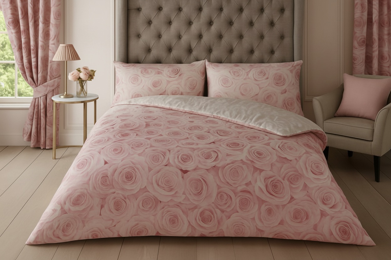 Luxury Polycotton Bellerose Duvet Cover Set - Soft, Breathable & Machine Washable - Single, Double, King & Super King | Wowcher