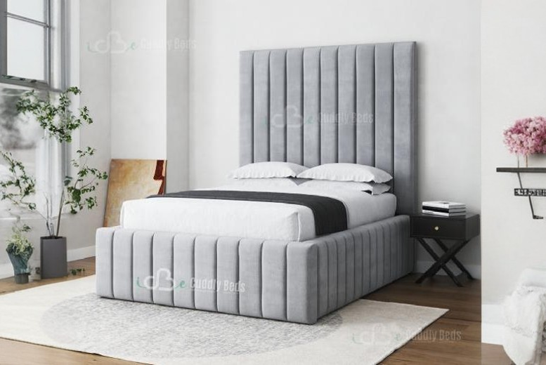 Iris Contemporary Upholstered Bed Frame with Optional Ottoman Storage – Double or King Size, Minimalist Fabric Design | Wowcher Iris Contemporary Upholstered Bed Frame with Optional Ottoman Storage – Double or King Size, Minimalist Fabric Design | Wowcher