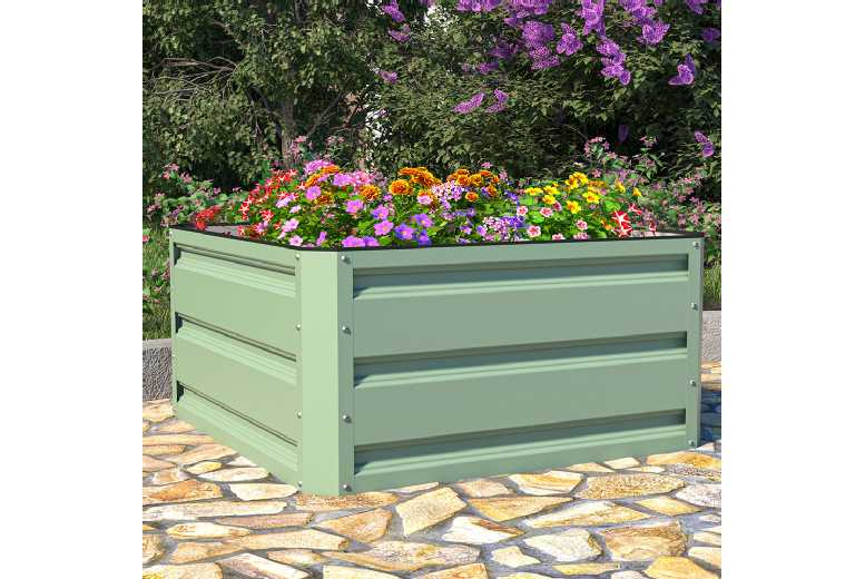 Stylish Metal Raised Garden Bed | Wowcher