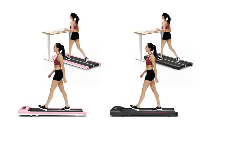 2-in-1 Electric Space-Saving Treadmill with LED Display – Optional Handrail! | Wowcher
