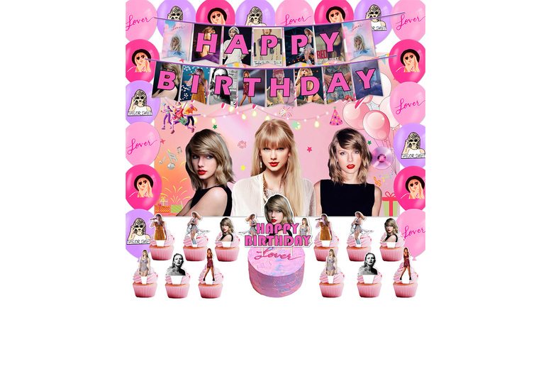 34 Pc Taylor Swift Paper Banner & Balloon Home Decor Kit – Pop Star Party Wall Art Set | Wowcher 34 Pc Taylor Swift Paper Banner & Balloon Home Decor Kit – Pop Star Party Wall Art Set | Wowcher