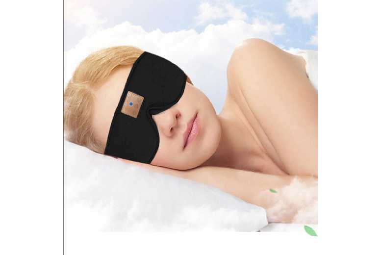 Dreamy Bluetooth Sleep Headphones & Eyemask – Wireless Comfort with 8-Hour Battery | Wowcher