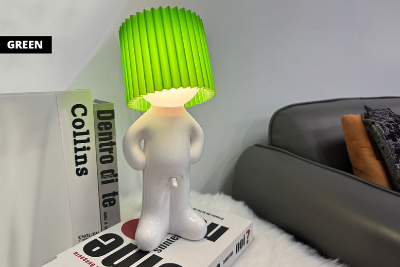 Novelty Shy Man LED Desk Lamp Deal - Wowcher