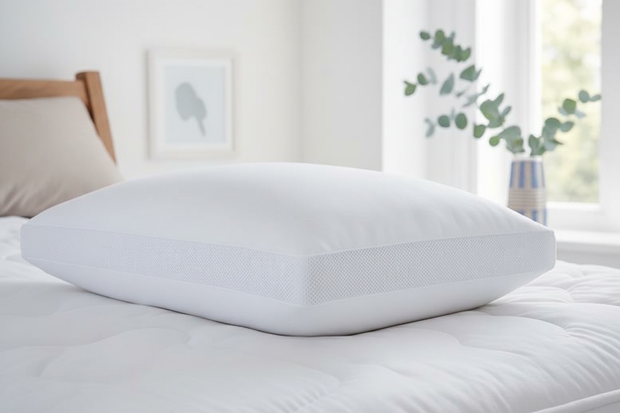 Microfibre Airflow Cooling Pillow - Breathable, Hypoallergenic, Machine Washable - Single, Double, or Family Pack | Wowcher