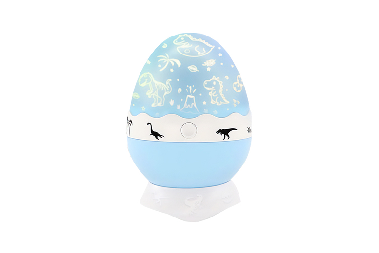 Dinosaur Egg LED Projector Night Lamp – Rotating Table Light, Multi-Colour, Remote Control | Wowcher