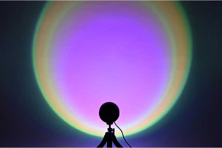 APP-Controlled RGB Sunset Projector Lamp | Wowcher