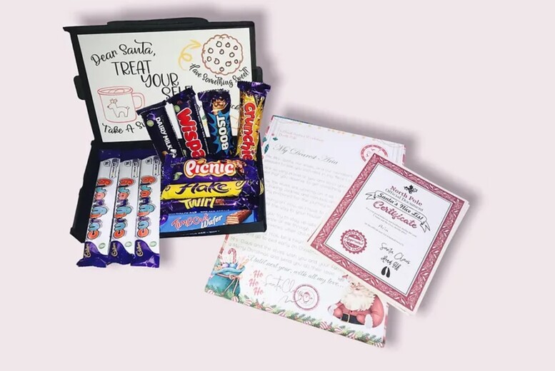 Personalised 3-in-1 Christmas Eve Gift Pack with Santa Tray & Chocolates | Wowcher